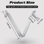 5Pcs Pool Pole Clips - 304 Stainless Steel Double Locking Clips