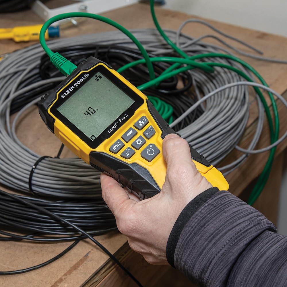 Buy now Klein Tools VDV501-852 Cable Tester with Remote, VDV Scout Pro 3 Test Kit Locates and Tests Voice, Data and Video Cables at indiglob india