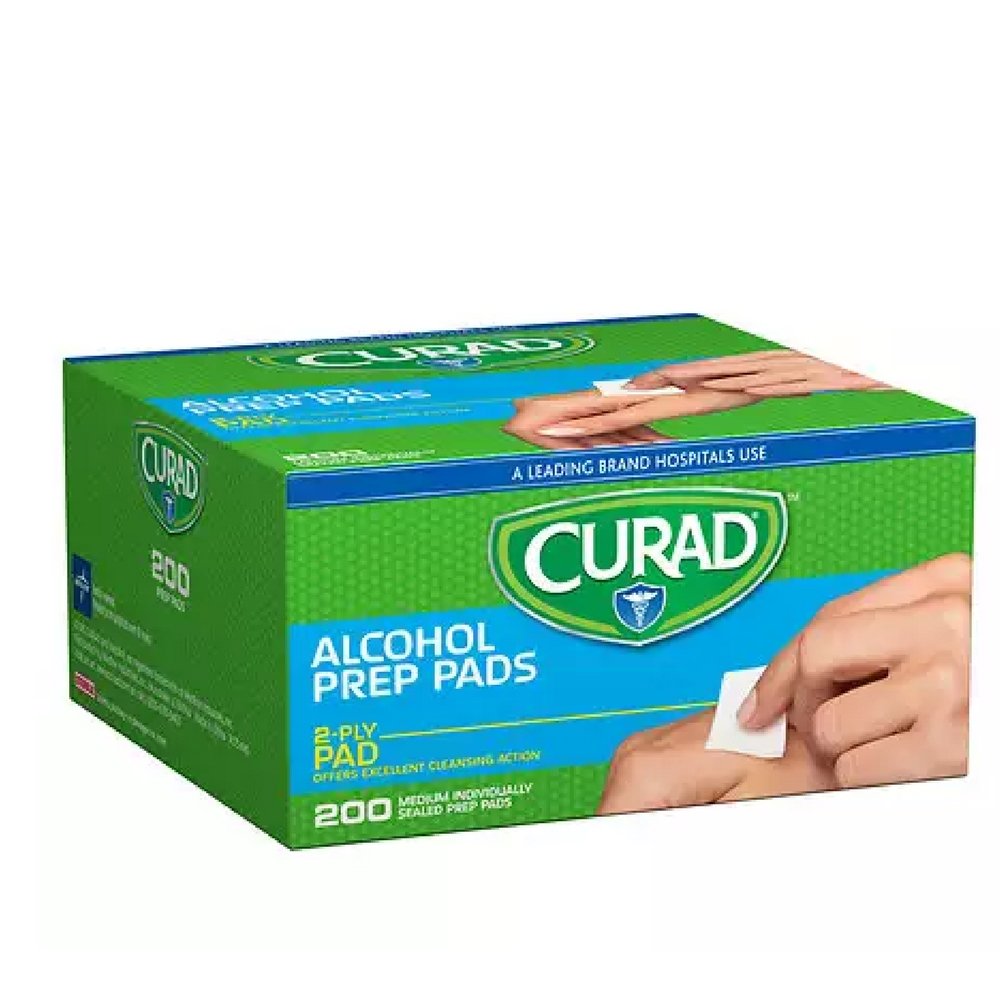 Buy now Curad Alcohol Prep Pads 200 Ea (Pack Of 2) at indiglob india