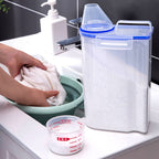 Laundry Detergent Dispenser - 70oz Scent Booster Beads Dispenser with Lids, Suitable for Laundry Beads, Oatmeal, Pet Food
