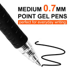 Aen Art 30 Gel Pens, Retractable Gel Ink Roller Pens for Smoothly Writing