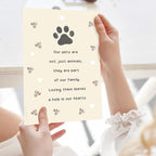 Pet Sympathy Card for Dog Cat, Pet Loss Memorial Gift