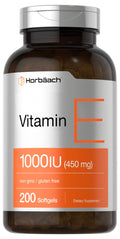 Horbäach Vitamin E 1000 IU Softgel Capsules | 200 Count