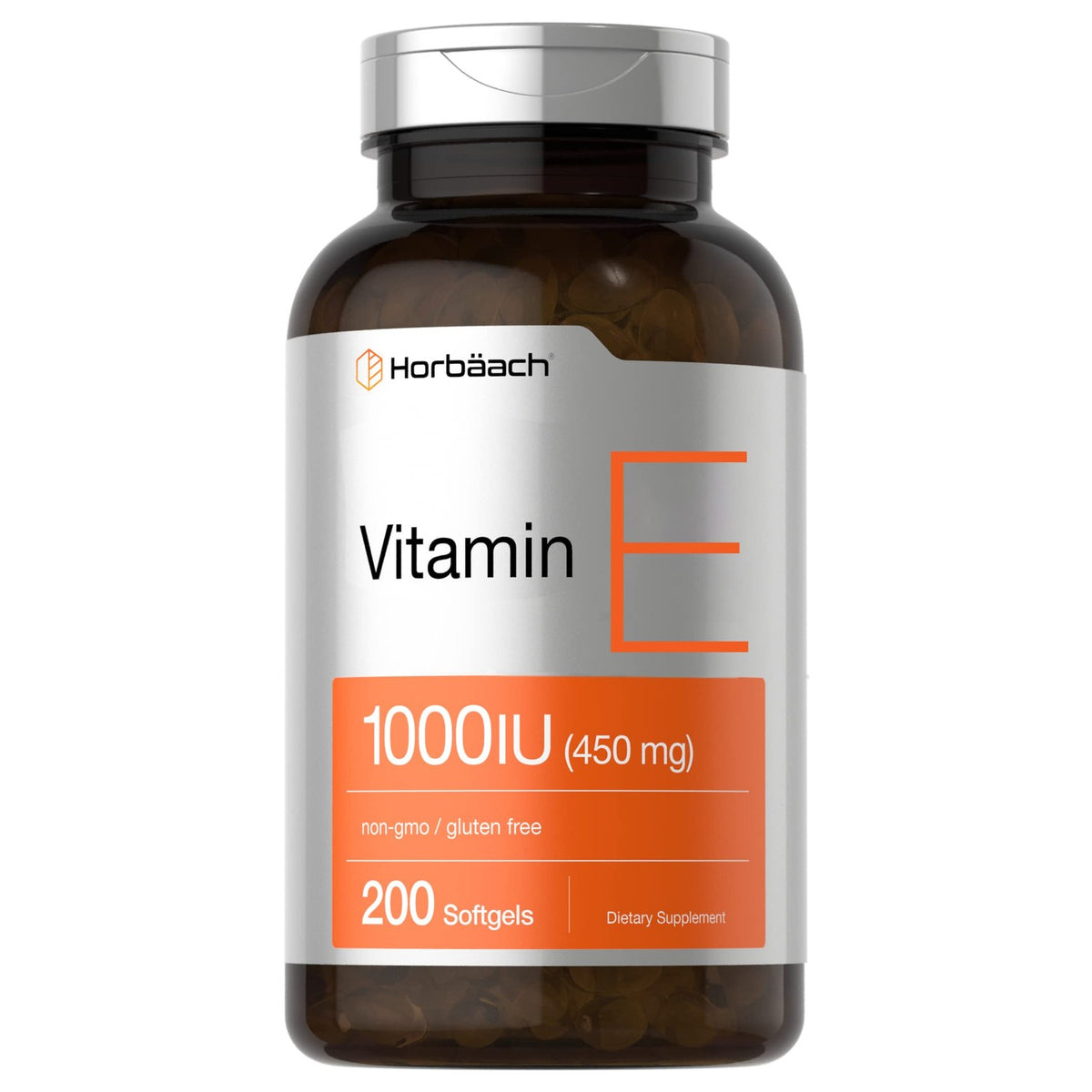 Horbäach Vitamin E 1000 IU Softgel Capsules | 200 Count