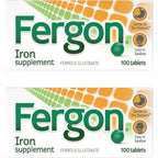 Buy now Fergon High Potency Iron Highly Soluble & Easily Digested, 27 mg Iron, 100 Tablets at indiglob india