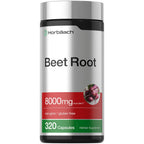 Horbäach Beet Root Powder Capsules | 320 Pills | High Potency Herbal Extract Supplement | Non-GMO, Gluten Free Formula