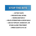 Buy now Onyx Professional Stop the Bite Nail Biting Prevention Polish, 0.5 Fl Oz - Made in USA, Stop Nail Biting, No Bite Nail Polish, Thumb Sucking Deterrent at indiglob india