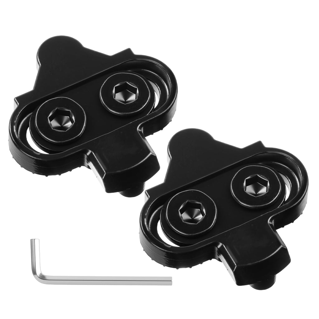 Bike Cleats - Compatible with Shimano SPD SM-SH51 & Look X-Track Pedals - for Indoor Cycling, Spinning & Mountain Biking Shoes - Easy Release, High Stability, Includes Allen Wrench