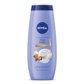 NIVEA Nourishing Shea Butter Body Wash, Nourishing Serum, 20 FL OZ | Moisturizing Body Wash Enriched with Provitamin B5 and Vitamin E, for Softer Skin, Shaving Cream Alternative