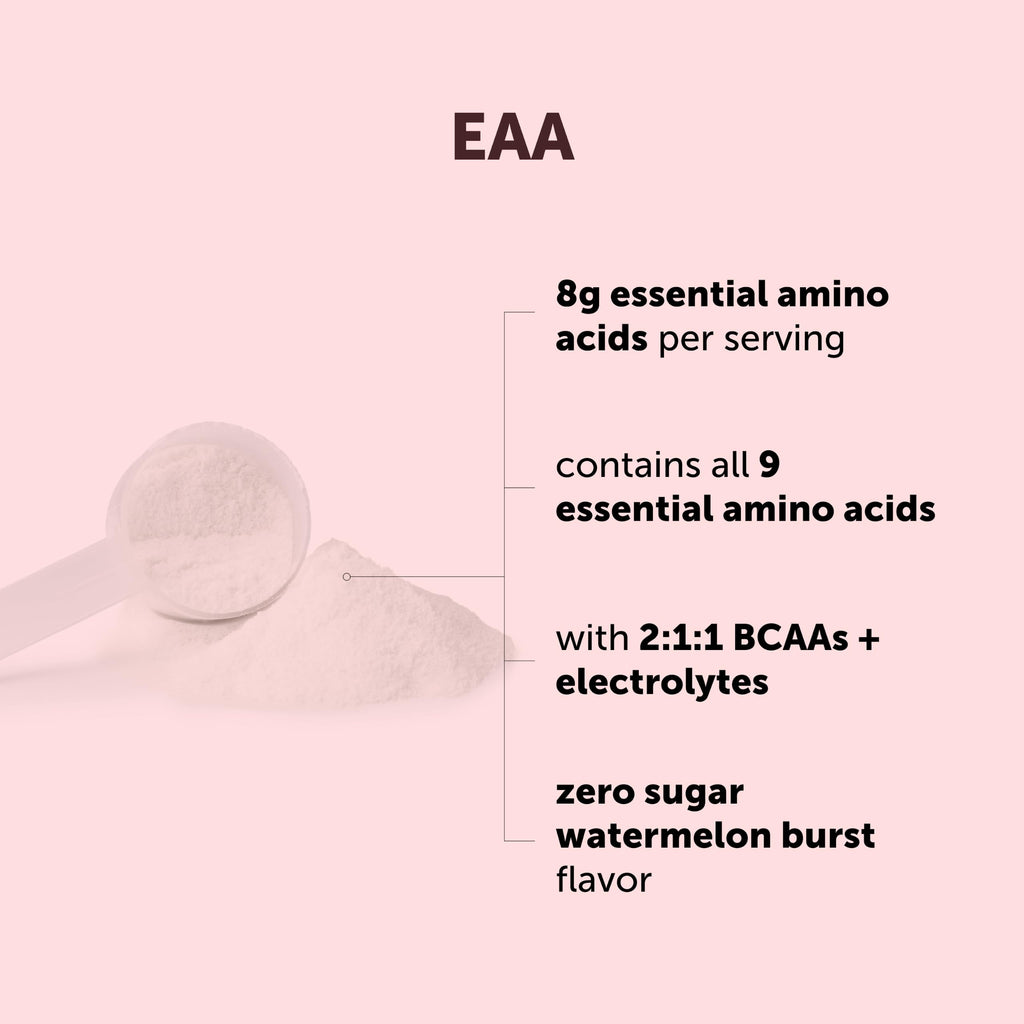 EAA + BCAA Powder | All 9 Essential Amino Acids + Electrolytes, Watermelon