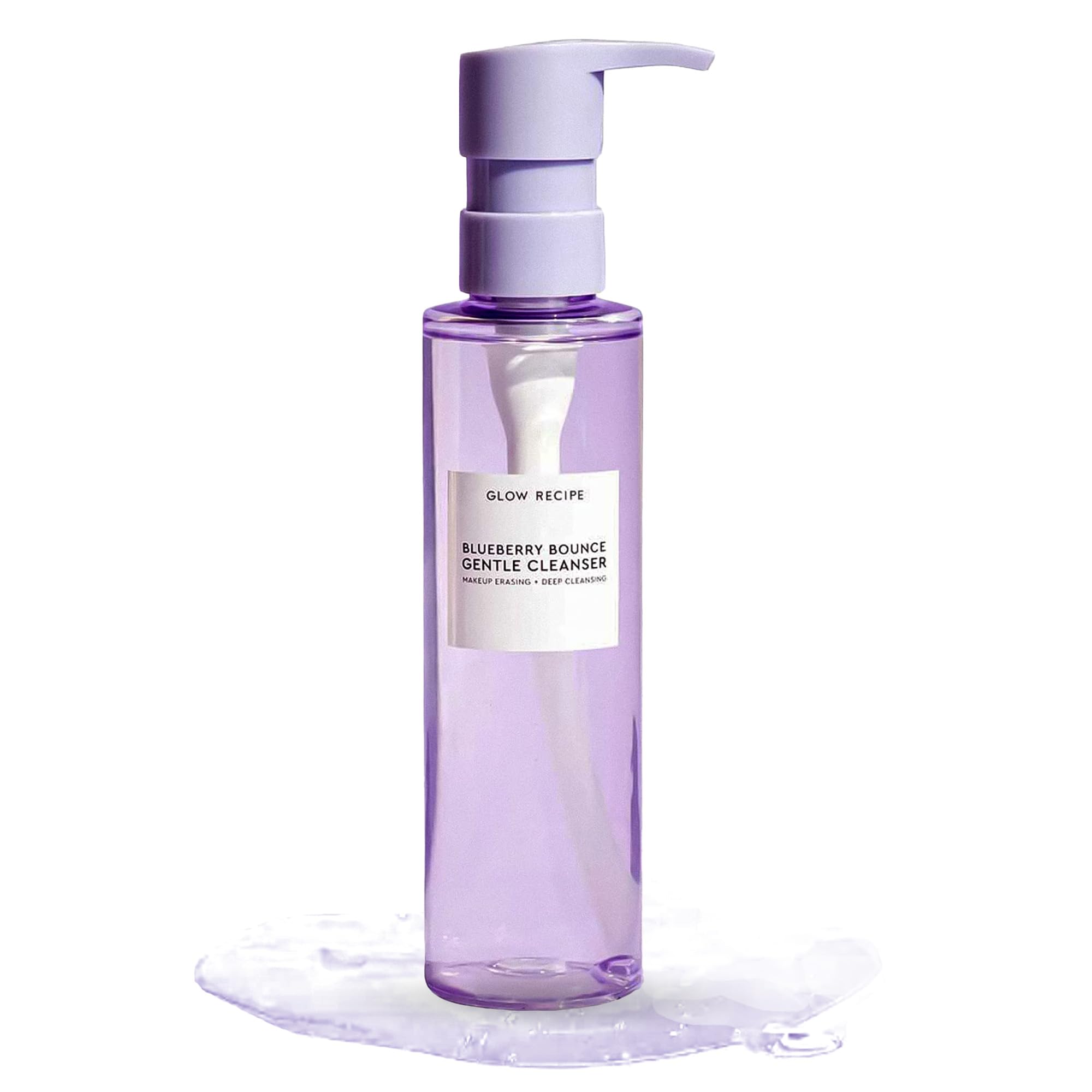Buy now Glow Recipe Blueberry Bounce Exfoliating Face Wash - Foaming Facial Cleanser, Makeup Remover & Clarifying Mask - Hydrating Hyaluronic Acid & Gentle AHA for Sensitive Skin - Korean Skincare, 160ml at indiglob india