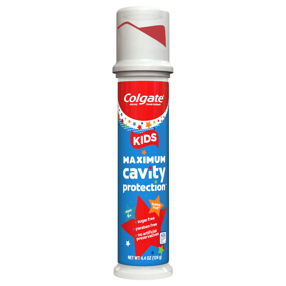 Colgate Kids Toothpaste Pump with Fluoride, Bulk 6 Pack, 4.4 oz