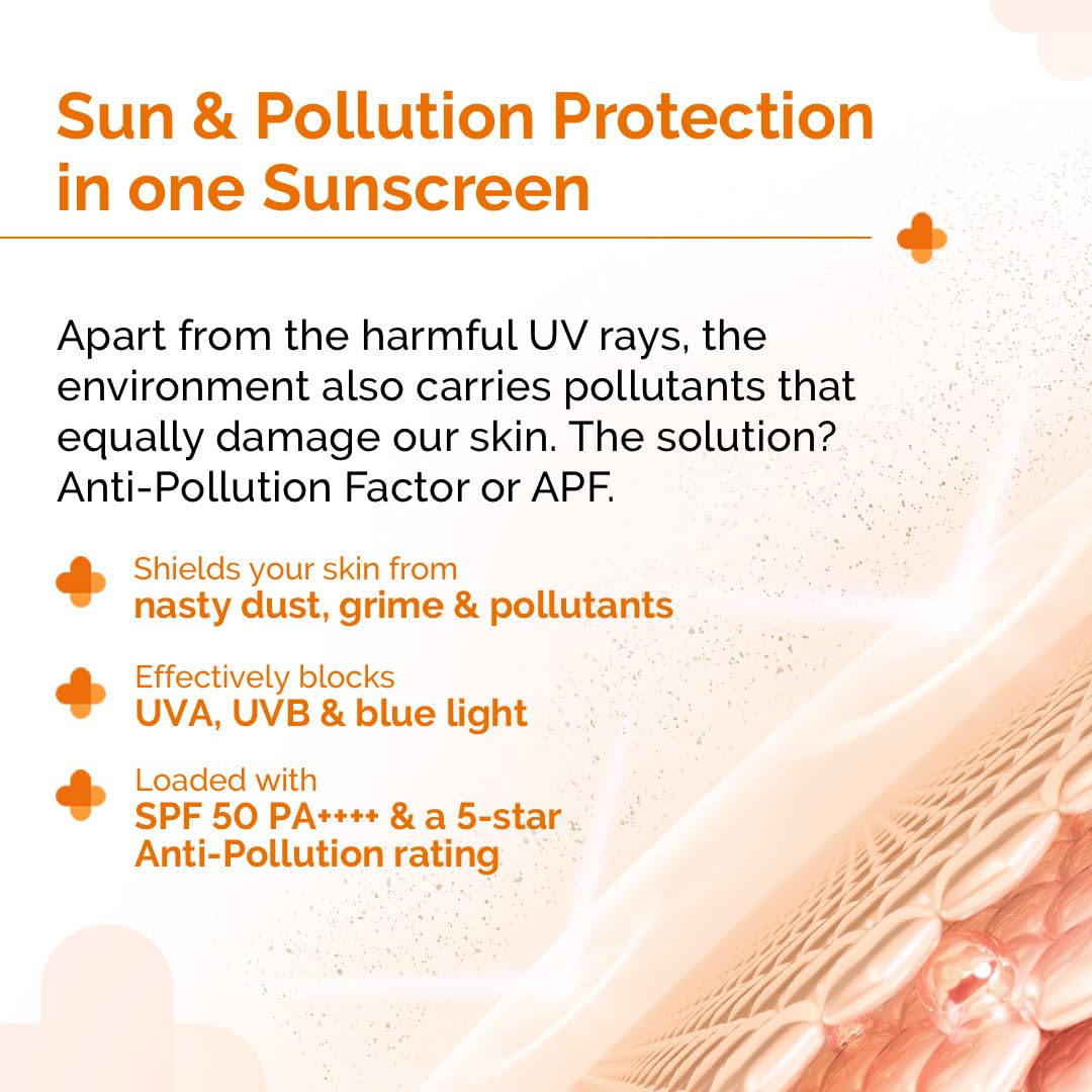 Buy now The Derma Co 1% Hyaluronic Sunscreen Aqua Gel with SPF 50 & PA++++ | Broad Spectrum UVA/B & Blue Light Protection | Suits Oily to Normal Skin | 2.82 Oz/80 g at indiglob india