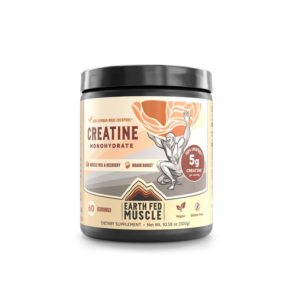 Earth Fed Muscle Creatine Monohydrate Powder, 300g, Unflavored