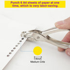 Decymis 2 Pcs Small Single Hole Punch, 1/4 Inch Hole Puncher for Crafts