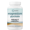 Micro Ingredients Magnesium Glycinate 500mg Per Serving, 240 Capsules | Potent Elemental Form, Chelated, High Absorption | Healthy Muscle, Bones, & Mood Support Supplement | Non-GMO