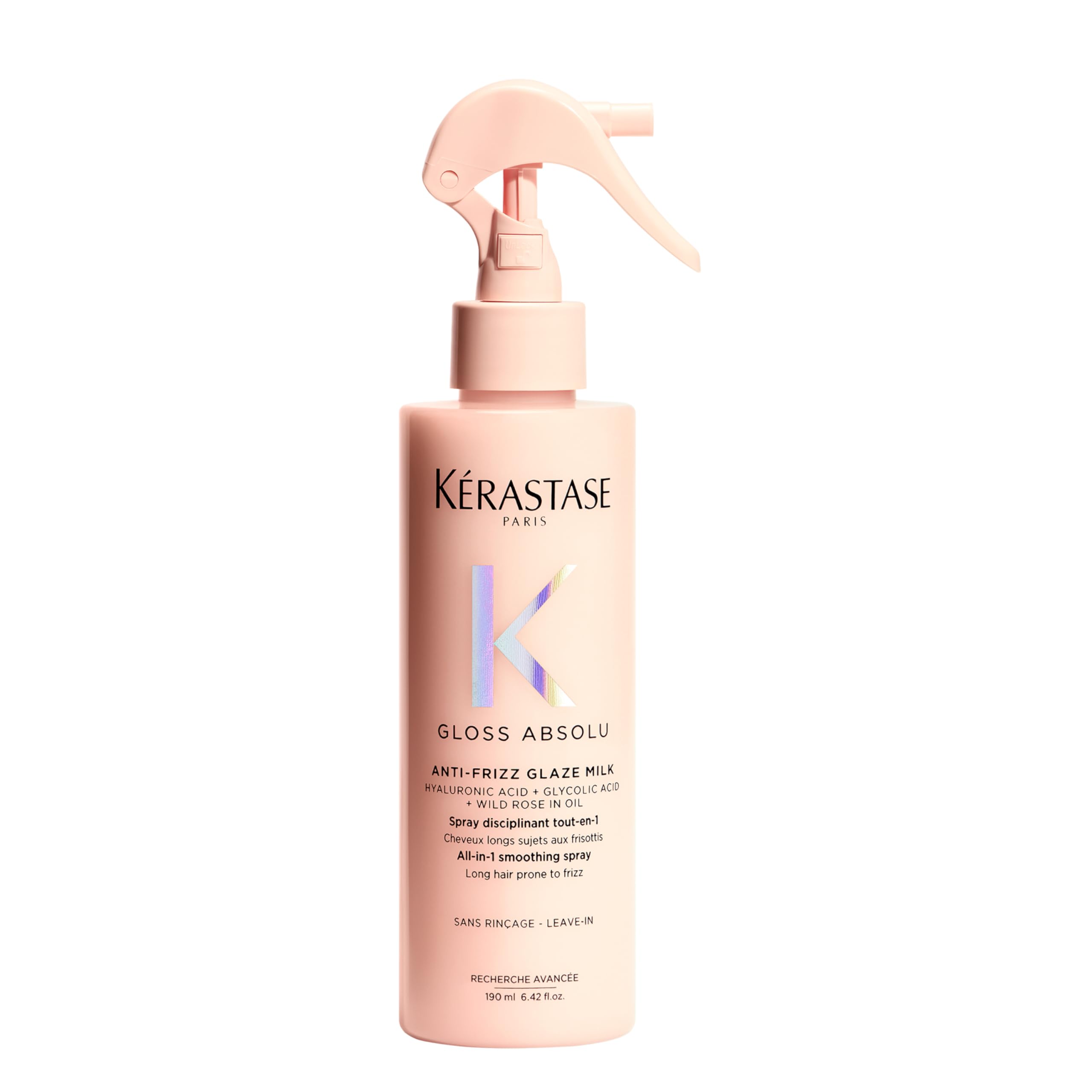 Kerastase Gloss Absolu Anti-Frizz Glaze Milk - Instantly Detangles, Hydrates & Smooths, Eases Blow-Dry, Absorbs Frizz & Fly-Aways, Protects from Heat & Humidity, For Long Hair