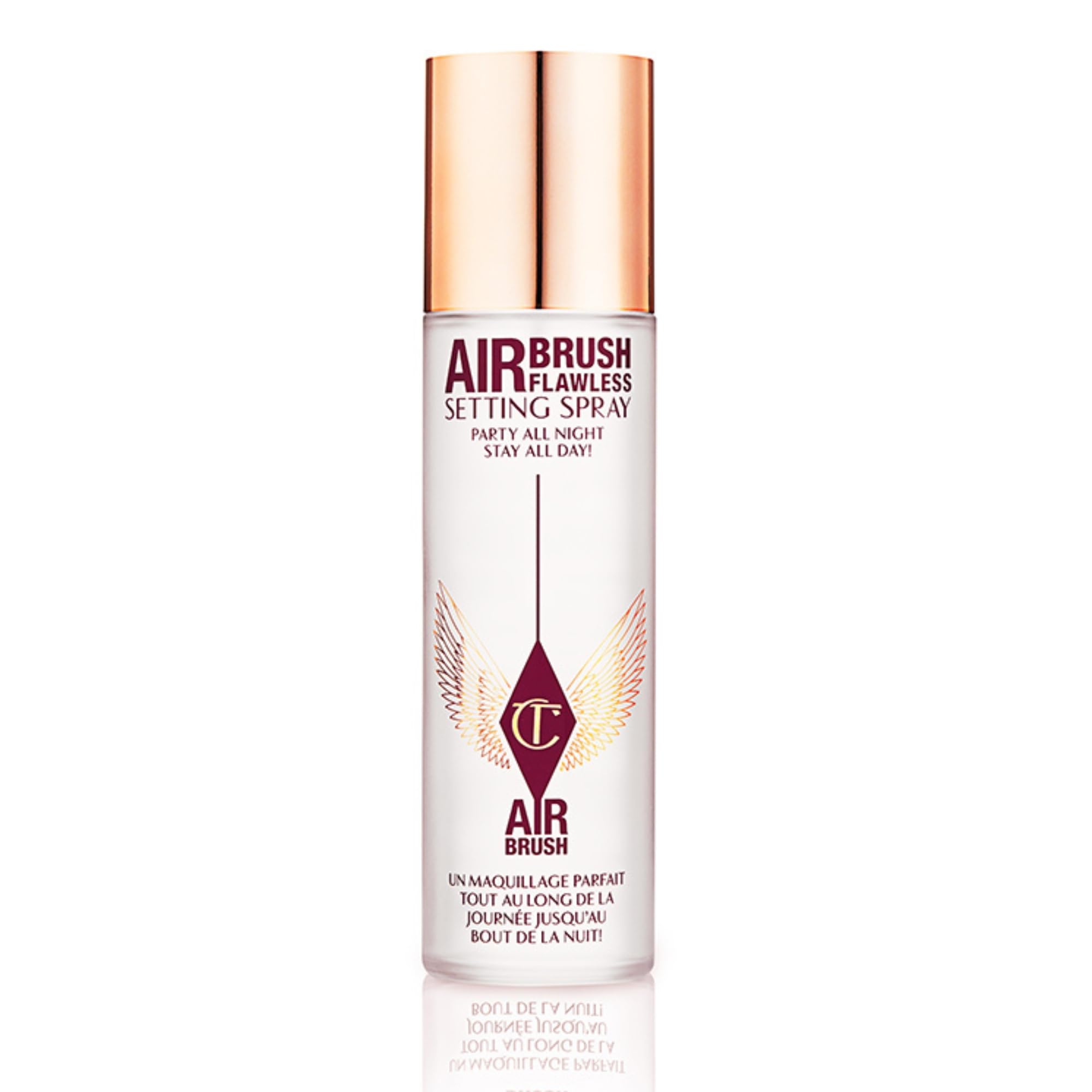 Charlotte Tilbury Airbrush Flawless Setting Spray - Ultra-Fine Hydrating Mist to Prime & Set Makeup Up to 16Hr – Soothes and Blurs Skin, Waterproof, Wedding Makeup