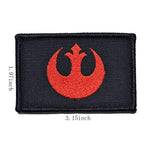 Buy now 4 Pieces Embroidered Morale Hook and Loop Fastener Tactical Patches at indiglob india
