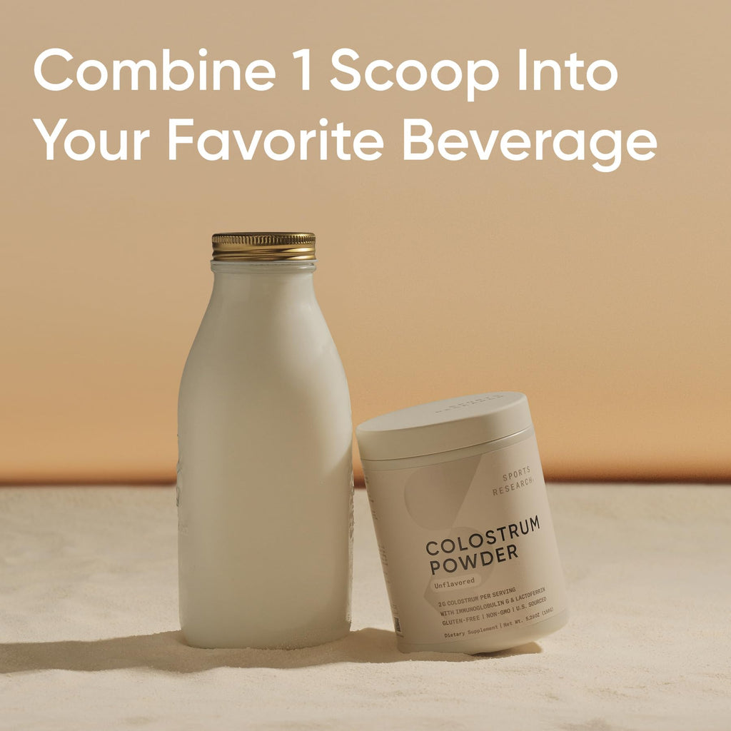 Sports Research® Bovine Colostrum Powder | Immune & Gut Health Support