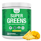 Nested Naturals Super Greens Daily Superfood Powder - Certified USDA Organic Green Powder w/Whole Foods, Spirulina Powder, Wheat & Barley Grass - Probiotics, Fiber & Enzymes - Original, 60 Servings