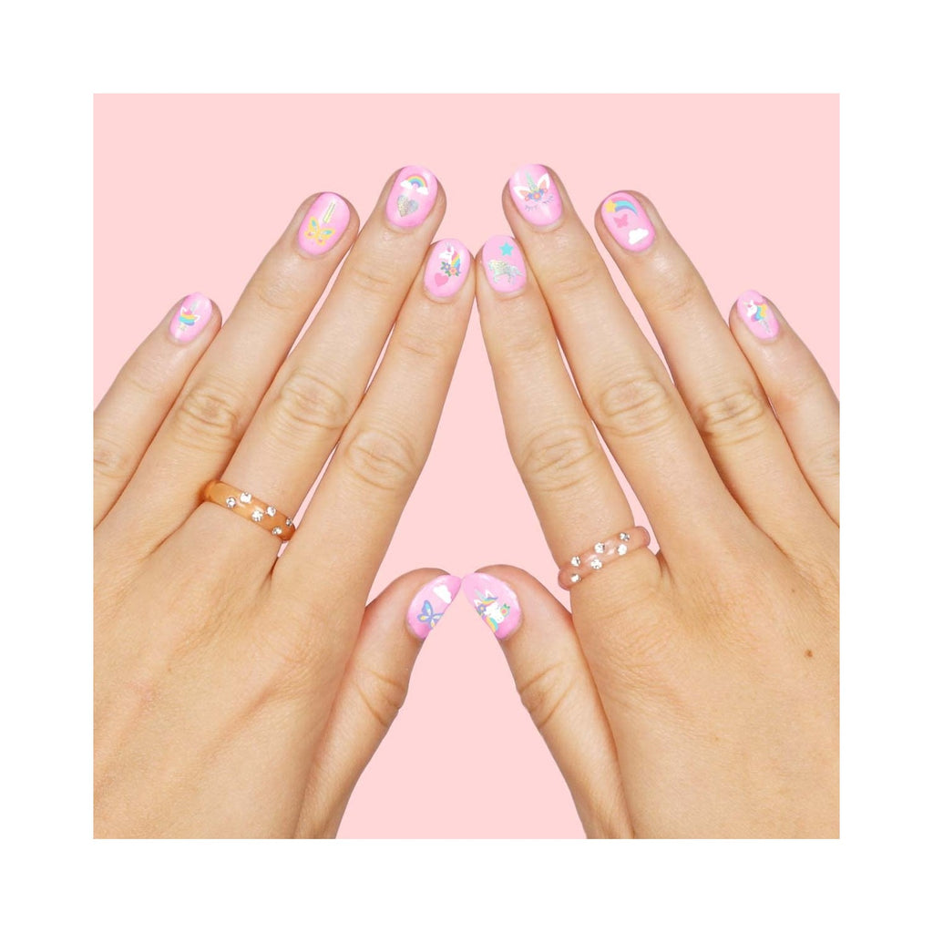 xo, Fetti 524pc Kids Unicorn Nail Stickers | Birthday Girl Party Favors, DIY Home Activity, Gift, Cute Nail Transfer, Rainbow, Butterfly, Easter Basket