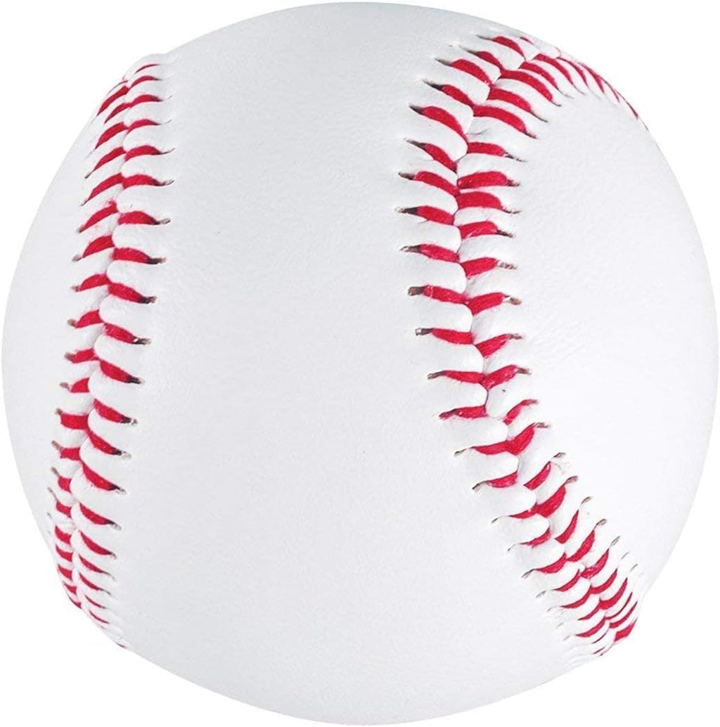 Tebery 12 Pack Standard Size T-Ball Training Baseballs, Reduced Impact Kids Safety Baseball, Unmarked & Soft Practice Baseballs for League Play, Pitching, Hitting, Batting, Fielding, Autograph