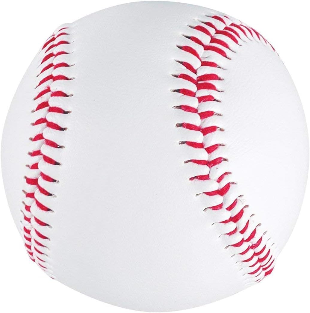 Tebery 12 Pack Standard Size T-Ball Training Baseballs, Reduced Impact Kids Safety Baseball, Unmarked & Soft Practice Baseballs for League Play, Pitching, Hitting, Batting, Fielding, Autograph
