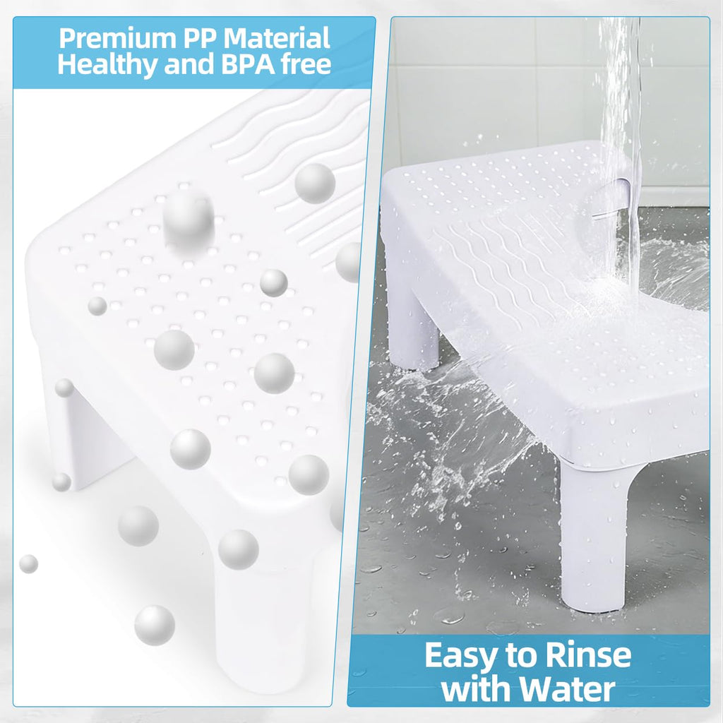 Resze Toilet Stool for Adults,6.8" Squatting Potty,Toilet Stool Squat Adult