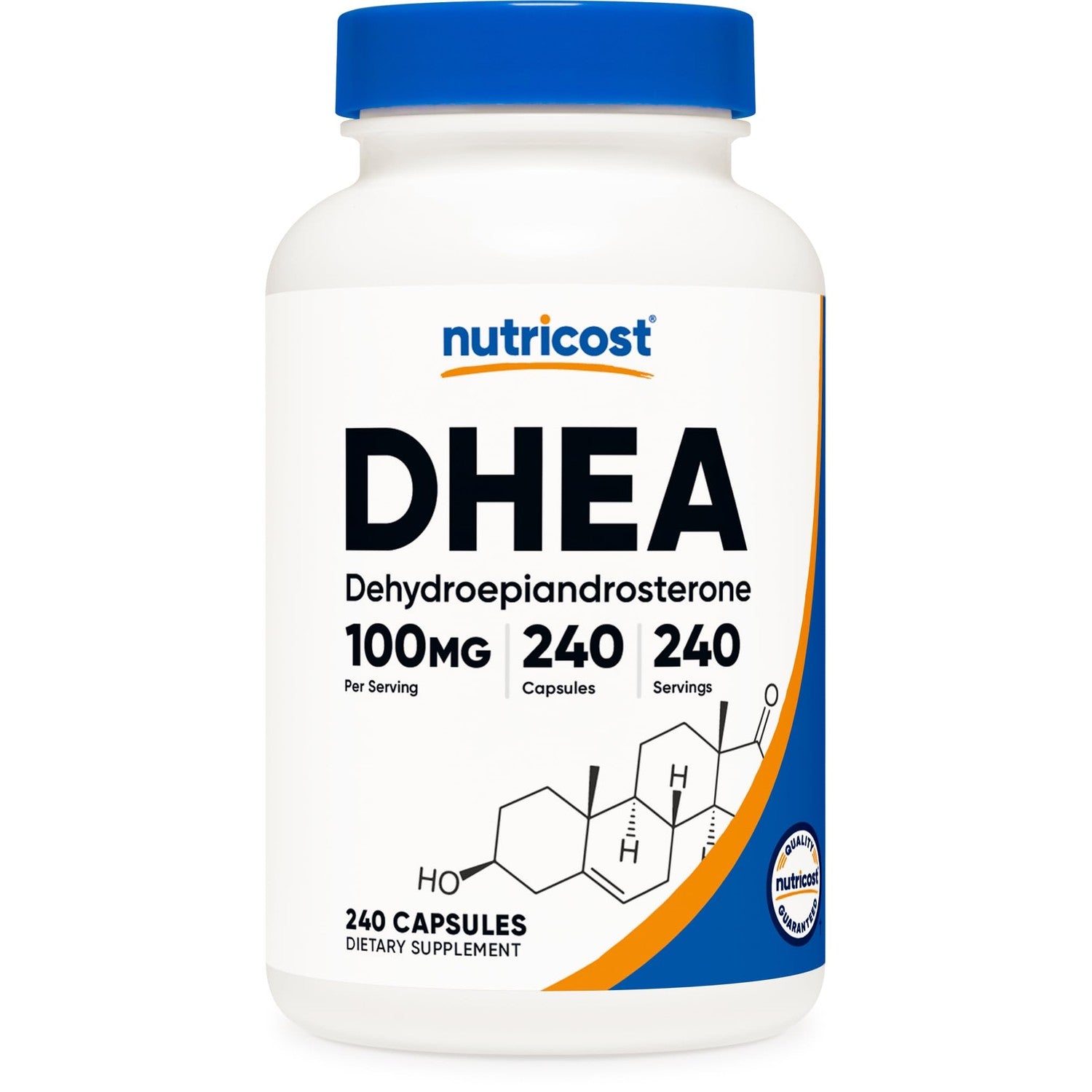 Nutricost DHEA (100mg) 240 Capsules, Gluten Free, Soy Free, GMO-Free
