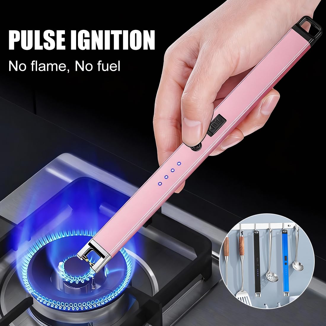 Electric Candle Lighter 2 Pack USB Rechargeable Lighters Plasma Arc Lighter