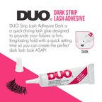 DUO Eyelash Glue, Dark Tone, Lash Adhesive for Strip Lashes, 0.25 oz 2 Pack | Waterproof & Long-Lasting Lash Glue, Secure Hold, Formaldehyde and Latex Free, Made in the USA