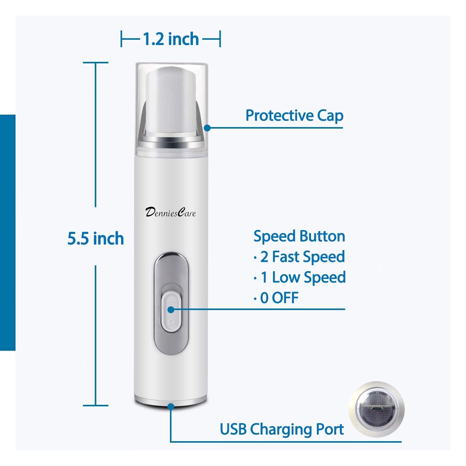 Buy now Electric Nail Buffer Drill and Polisher - Rechargeable Manicure Pedicure Tool for Naturally Beautiful Nails at indiglob india