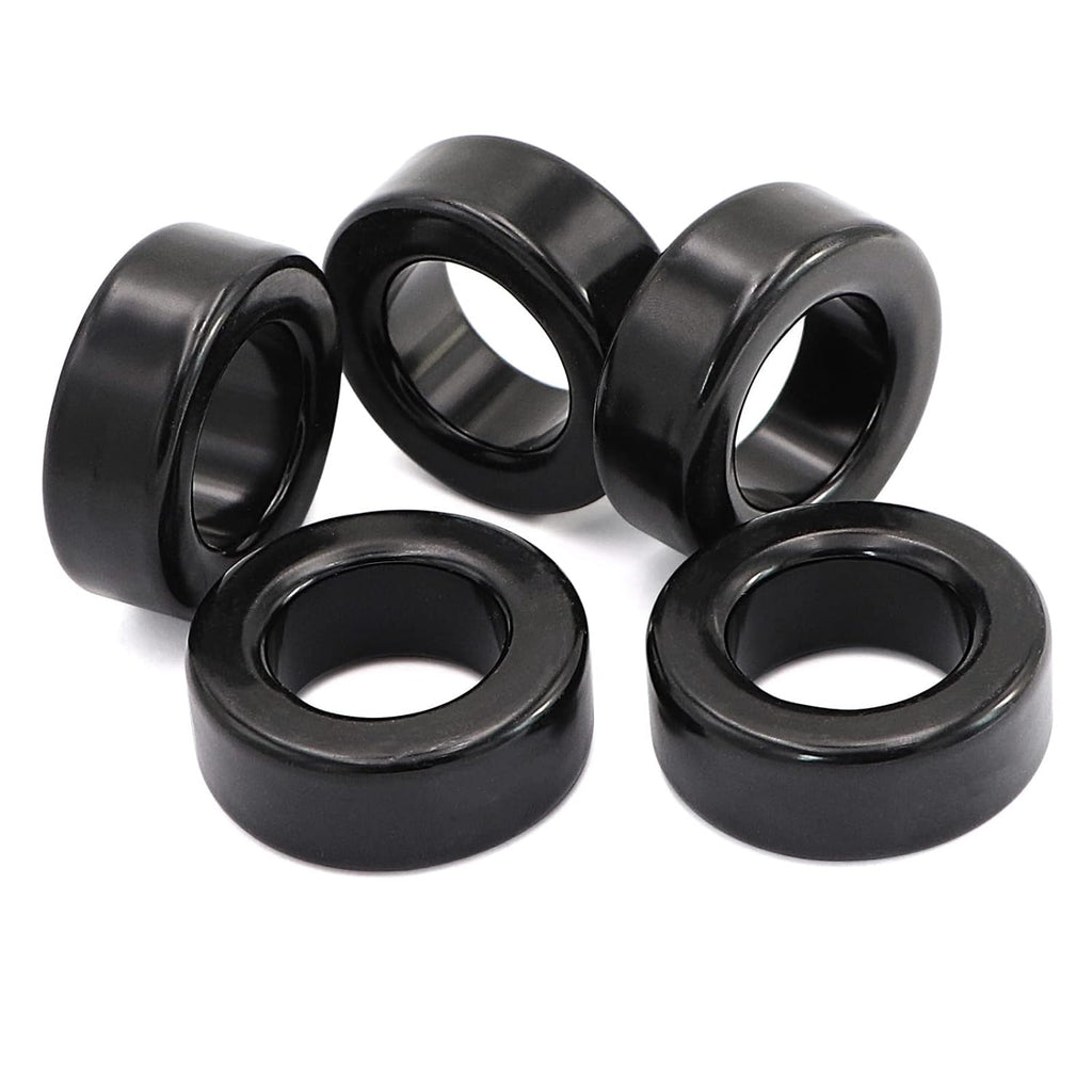 Buy now 5pcs 42X24X16mm Toroid Core,Ferrite Rings Toroid Core Iron (Black) at indiglob india