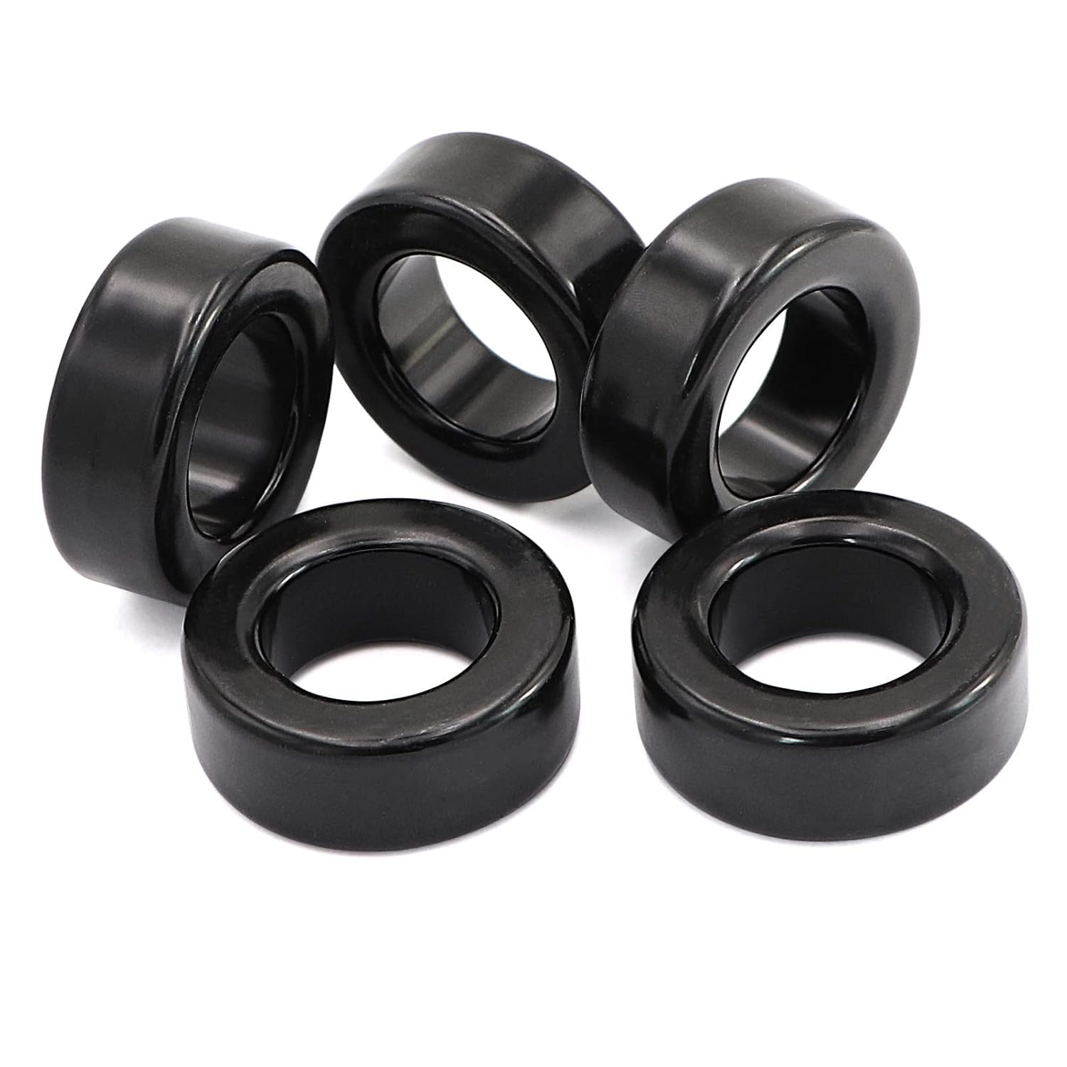 Buy now 5pcs 42X24X16mm Toroid Core,Ferrite Rings Toroid Core Iron (Black) at indiglob india