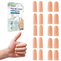 Silicone Finger Cots - Gel Finger Protectors Non Latex, Reusable Fingertip Bandages Covers for Thumb, Cuts, Wounds, First Aid Care, Assorted Sizes