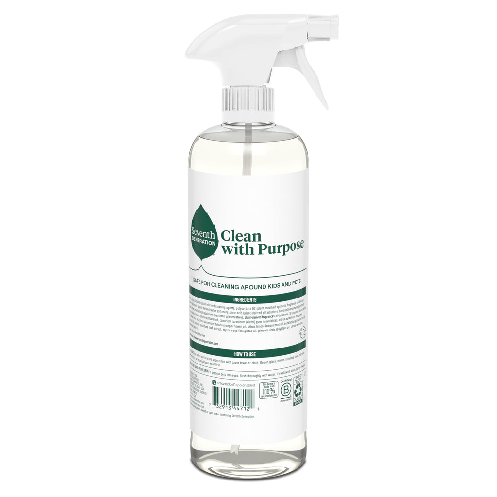 Buy now Seventh Generation Glass Cleaner, Biodegradable Formula, Sparkling Seaside Scent, 23 oz (Pack of 4) at indiglob india