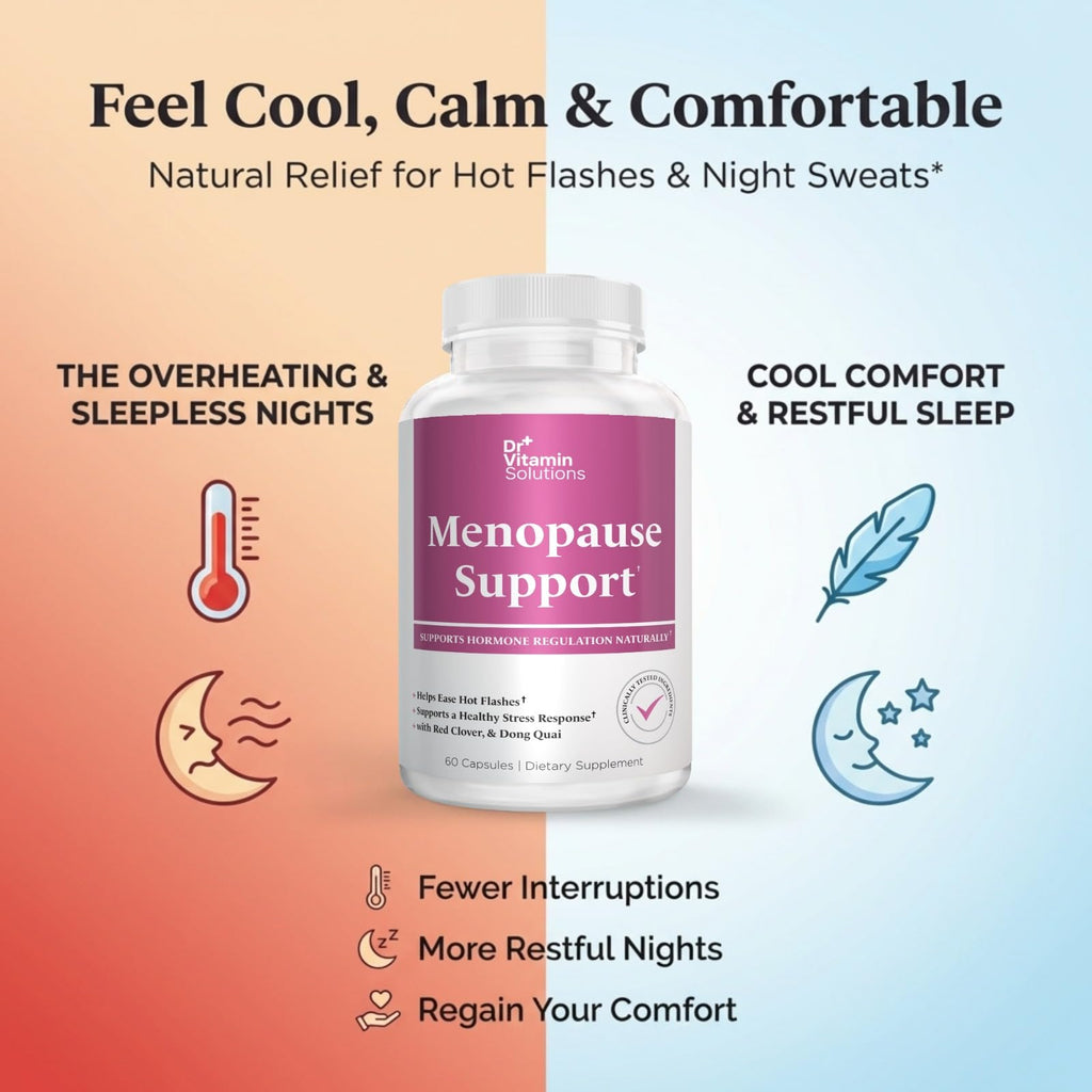 Menopause & Perimenopause Supplements for Women - Hot Flashes Relief