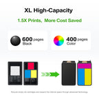 65XL Black Color Ink Cartridge Replacement for HP Ink 65 HP65 XL HP65XL