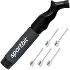 Buy now SPORTBIT Ball Pump for Sports Balls - Push & Pull Inflating System - Hand Pump for All Exercise Balls - Volleyball Pump, Basketball Inflator, Football & Soccer Ball Air Pump - Goes with 5 Needles Set at indiglob india