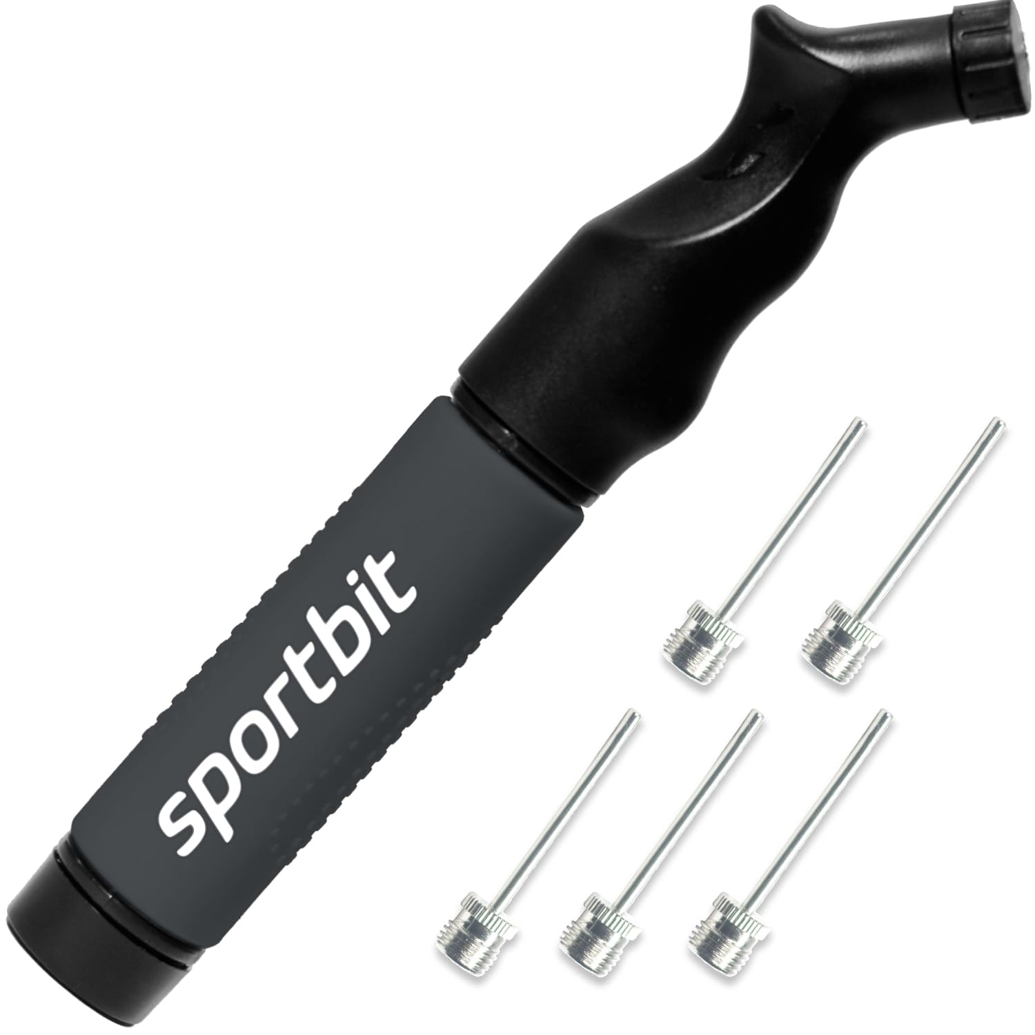 Buy now SPORTBIT Ball Pump for Sports Balls - Push & Pull Inflating System - Hand Pump for All Exercise Balls - Volleyball Pump, Basketball Inflator, Football & Soccer Ball Air Pump - Goes with 5 Needles Set at indiglob india