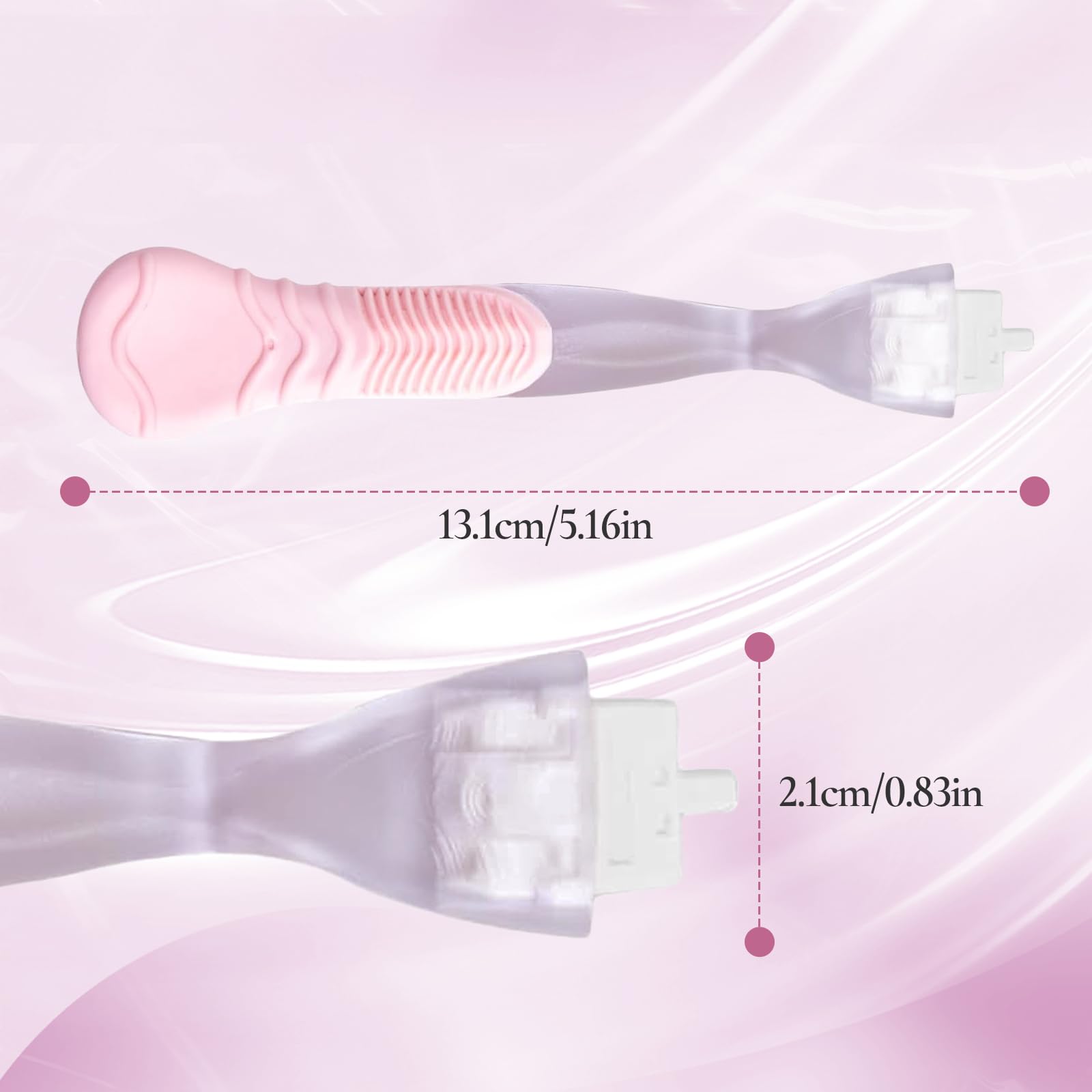 Replacement Handle Compatible with Gillette Venus, Comfort Glide Razor Handle Non-slip Ergonomic Handles for Women (Pink)