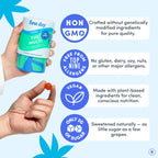 FIRST DAY Vitamins for Teens - Teen Multi Vitamins for Girls & Boys 12-17, Organic Fruit & Veggie Blend - 12 Key Nutrients: Vitamins A, B1, B2, B6, B9, B12, C, D3, E, K2-60 Day Supply