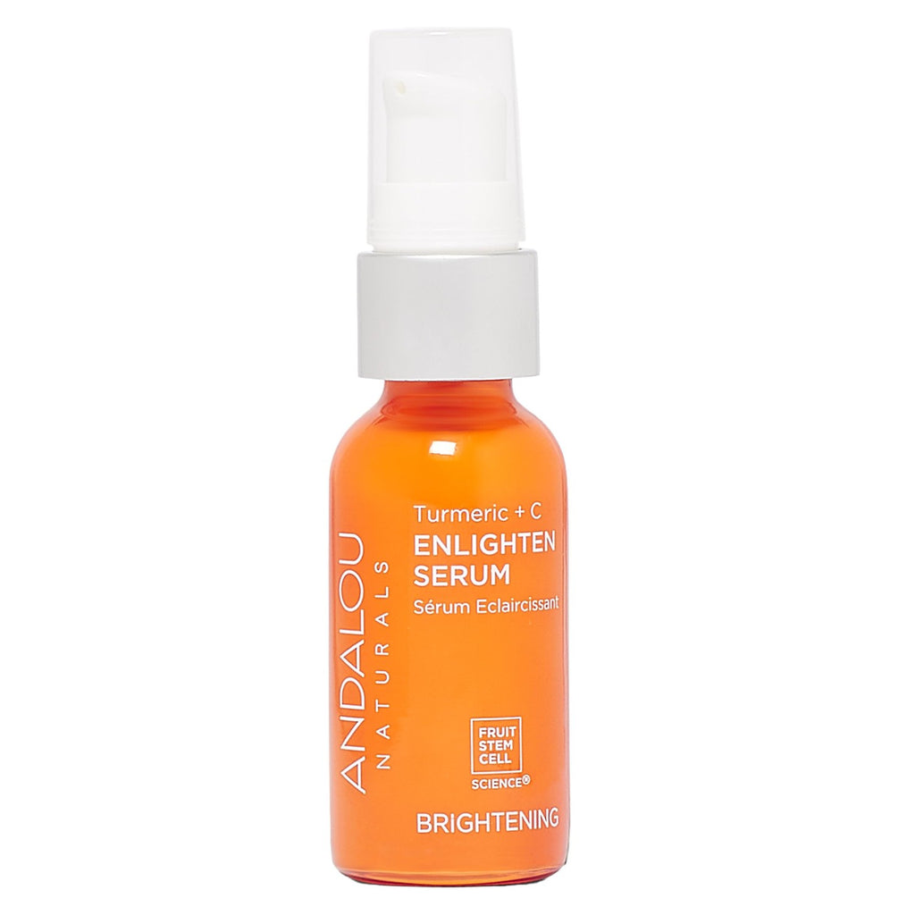Buy now Andalou Naturals Turmeric + Vitamin C Enlighten Serum | Illuminating Face Treatment for Uneven Tone & Sun Damage | With Turmeric and Fruit Stem Cells | 1.1 fl oz at indiglob india