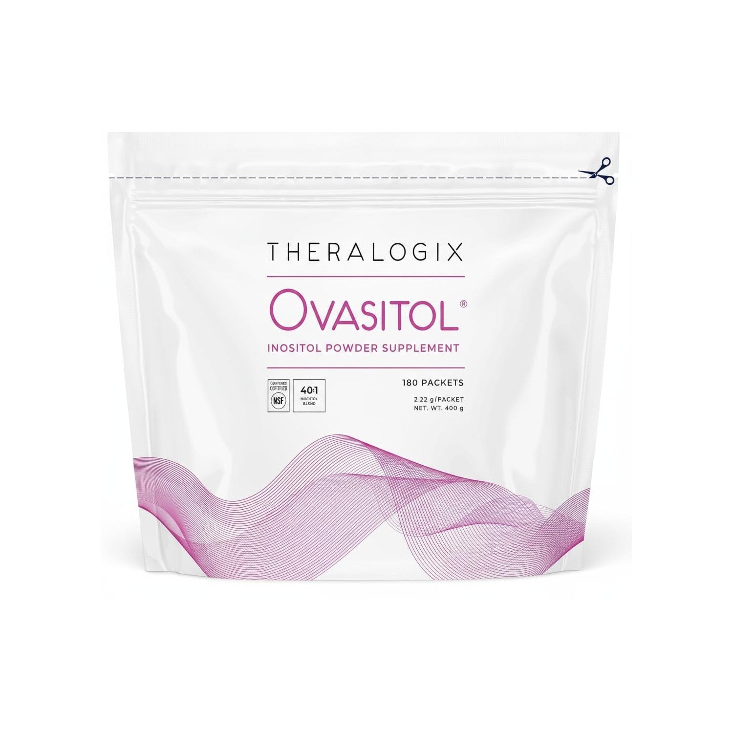 Theralogix Ovasitol Canister – Fertility & Hormone Health, NSF Certified | Promotes healthy blood sugar levels, hormone balance, & menstrual regularity with a 40:1 blend of myo- and d-chiro-inositol.*