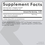 Sports Research® Vitamin K2 as MK-7 100mcg, 60 Count Plantgels™ | Supports Bone & Heart Health w/Highly Bioavailable MK-7 & Coconut MCT oil for Better Absorption · Plant-Based, Soy-Free