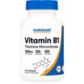 Nutricost Vitamin B1 (Thiamine) 100mg, 120 Capsules, Gluten Free | GMO-Free