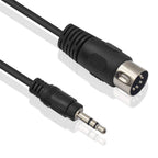 Buy now Poyiccot MIDI Cable, 1.5M/5Ft 5-Pin DIN Plugs Male to 3.5mm 1/8 inch TRS Male Jack Stereo Plug Converter Cable Audio Cable (DIN-3.5mm) at indiglob india