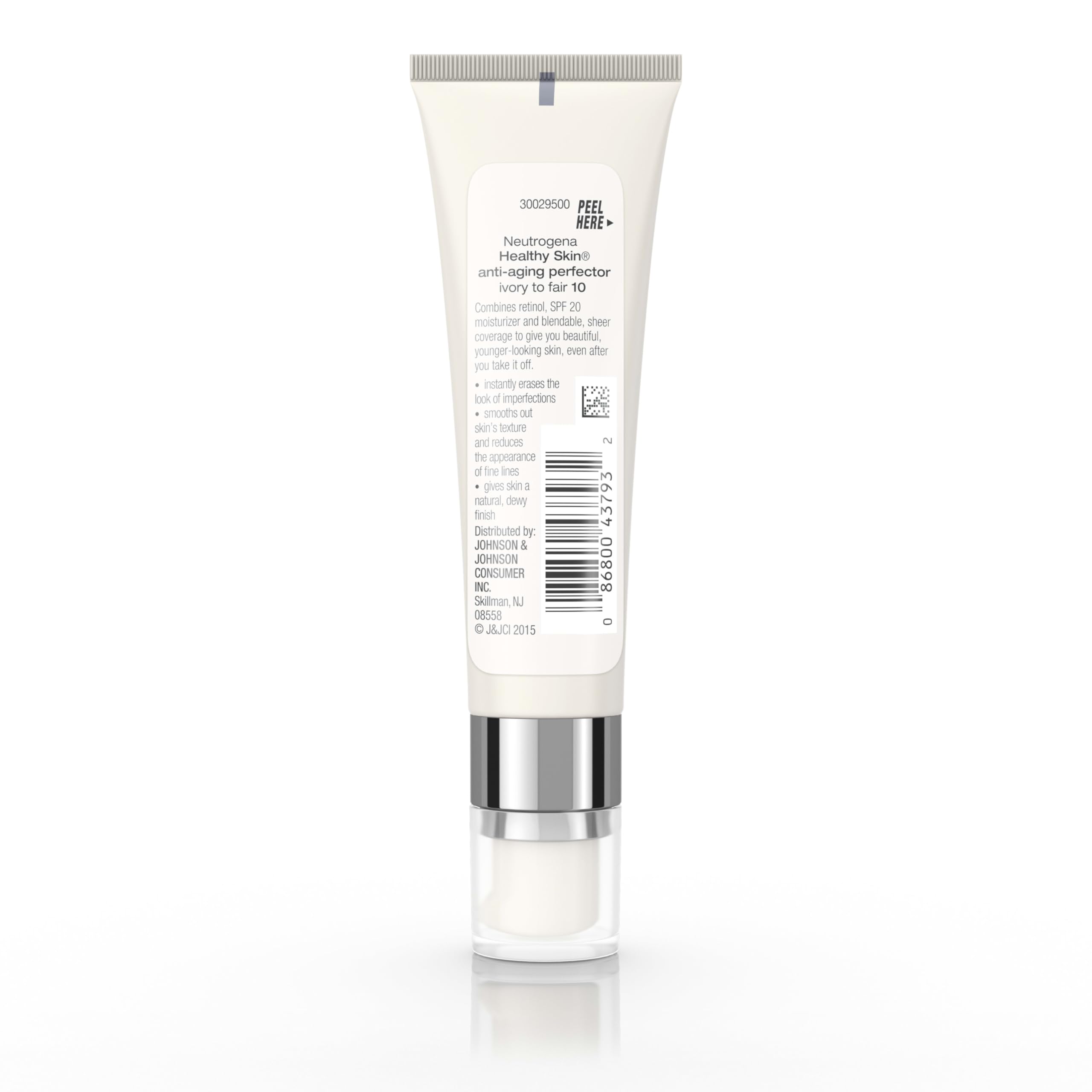 Buy now Neutrogena Healthy Skin Anti-Aging Perfector Tinted Facial Moisturizer and Retinol Treatment with Broad Spectrum SPF 20 Sunscreen with Titanium Dioxide, 10 Ivory to Fair, 1 fl. oz at indiglob india