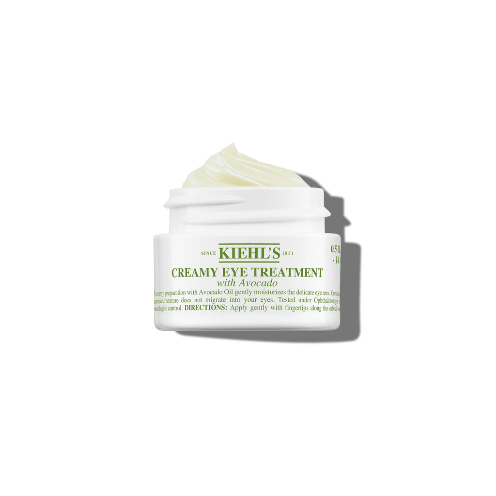 Kiehl's - Avocado Eye Treatment, for Dry Lines & Puffiness | Under Eye Cream with Avocado Oil & Caffeine - Daily Hydrating, Depuffing, and Smoothing Eye Treatment